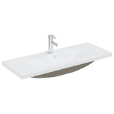 Vidaxl built -in wash table with tap 101x39x18 cm ceramic white