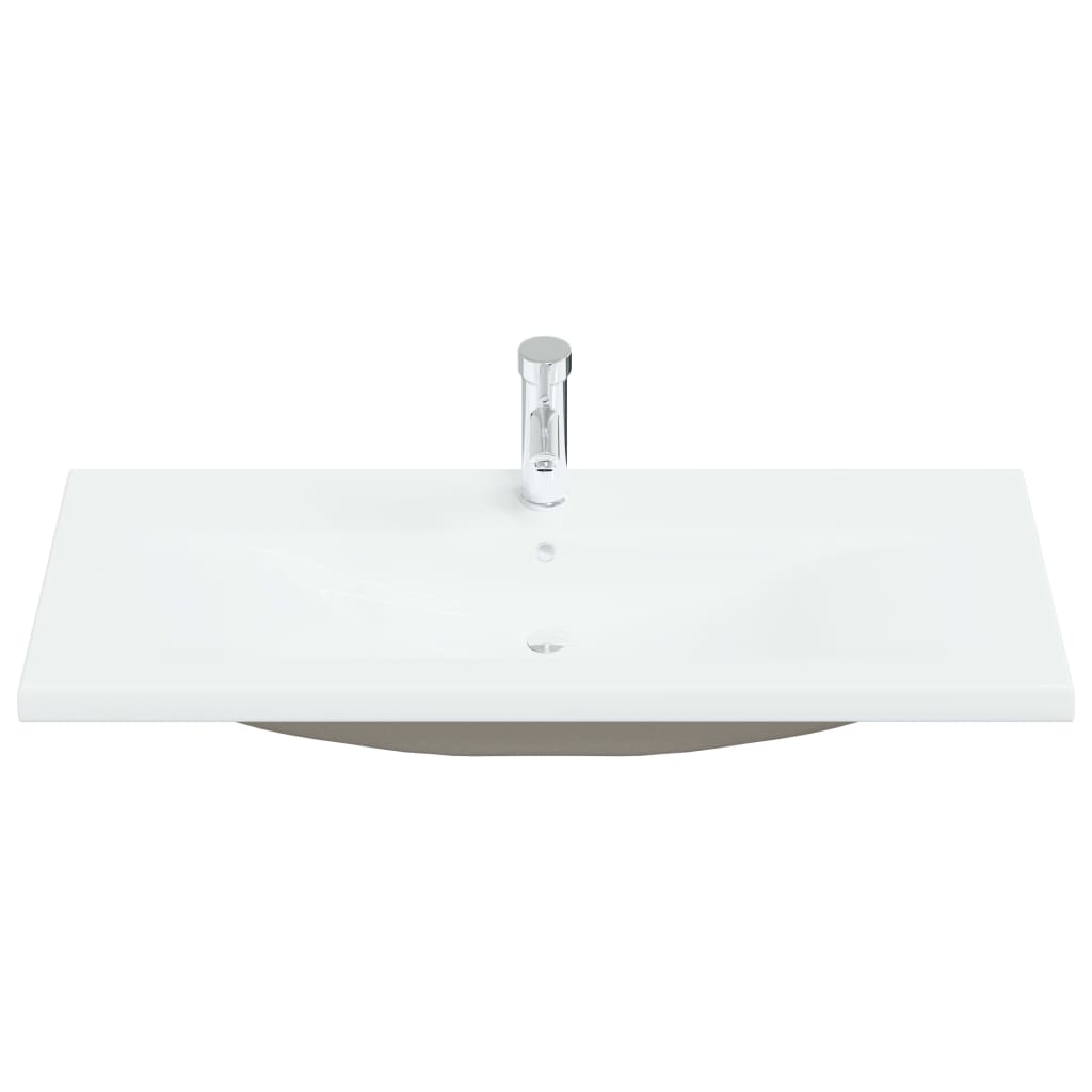 Vidaxl built -in wash table with tap 101x39x18 cm ceramic white