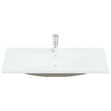 Vidaxl built -in wash table with tap 101x39x18 cm ceramic white