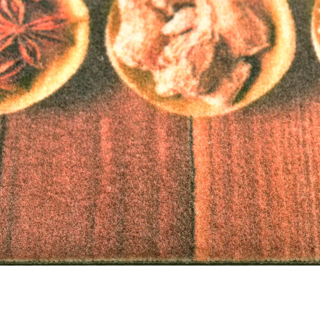 Vidaxl Kitchen mat washable spoons 60x300 cm