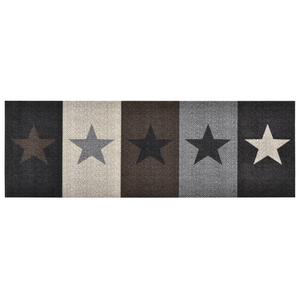Vidaxl Kitchen mat washable Star 45x150 cm
