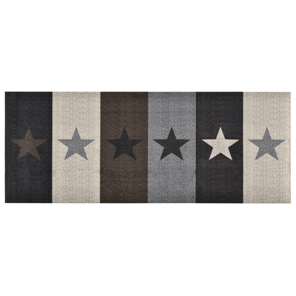 Vidaxl Kitchen Mat Washable Stars 60x180 cm