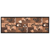 Vidaxl Kitchen mat washable coffee 60x300 cm brown