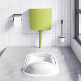 Plancher de toilette Vidaxl avec approvisionnement en eau en bas 3 6 L Green d'olive