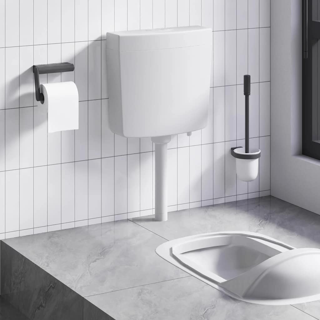 Vidaxl toilet floor with water supply at the bottom 3 6 l gray