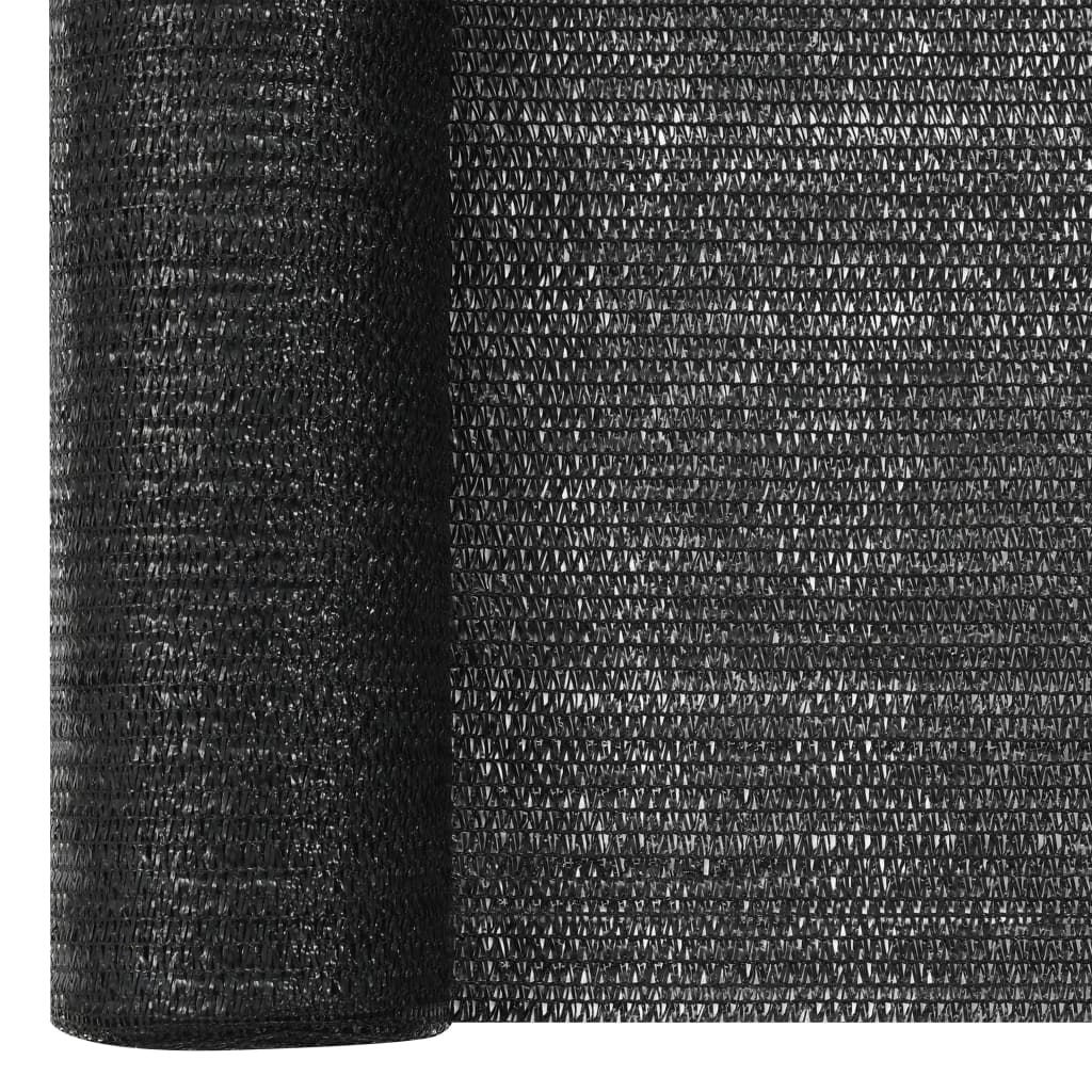 Vidaxl PrivacyNet 75 g m² 1,5x25 m HDPE Sort