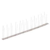 Vidaxl Bird and pigeon pins with 2 rows of 20 pcs 10 m stainless steel