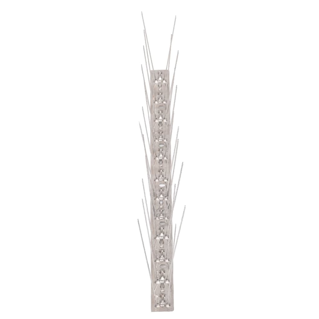 Vidaxl Bird and pigeon pins with 2 rows of 20 pcs 10 m stainless steel