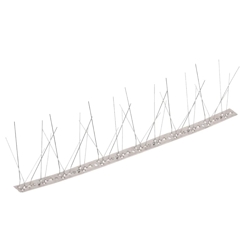 Vidaxl Bird and pigeon pins with 5 rows 40 st 20 m stainless steel