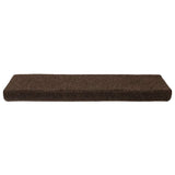 Vidaxl Schody Maty Samozadowolenia 15 sztuk 65x21x4 cm brązowa prostokątna krawędź