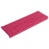 Vidaxl stair mats 15 st 65x21x4 cm pink
