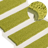 Vidaxl stair mats 15 st 65x21x4 cm green