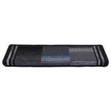 Vidaxl Treppenmatten Selbstadhäsiv 15 ST 65x21x4 cm schwarz und grau
