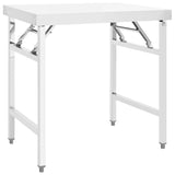 Vidaxl Kitchenwork table Collapsible 85x60x80 cm Stainless steel