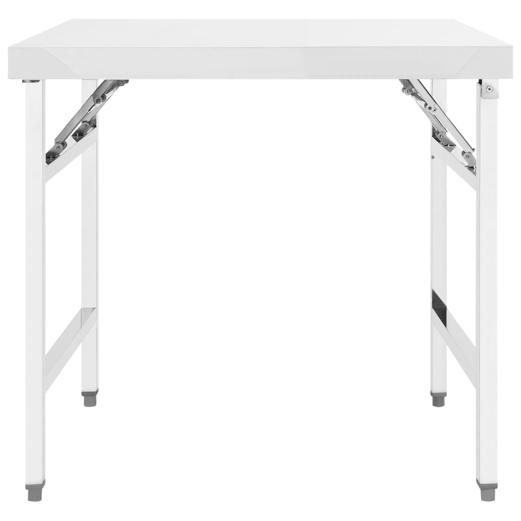 Vidaxl Kitchenwork table Collapsible 85x60x80 cm Stainless steel