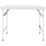 Vidaxl Kitchenwork table Collapsible 100x60x80 cm Stainless steel
