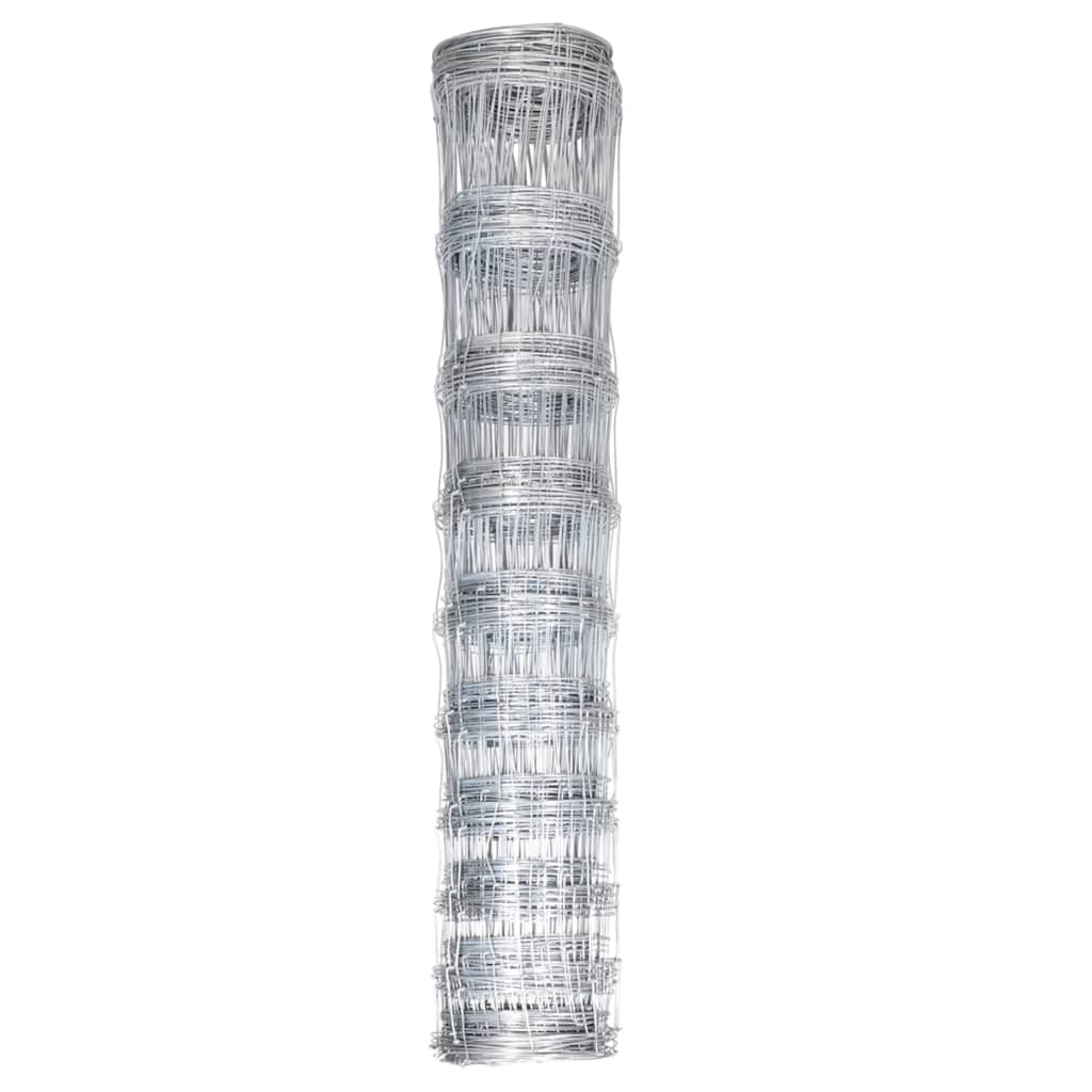 Vidaxl hek 50x1,2 m galwanizowany stalowy srebrny kolor