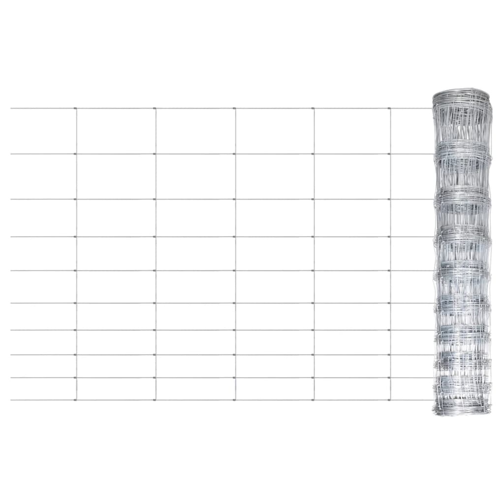 Vidaxl hek 50x1,5 m galwanizowany srebrny stalowy