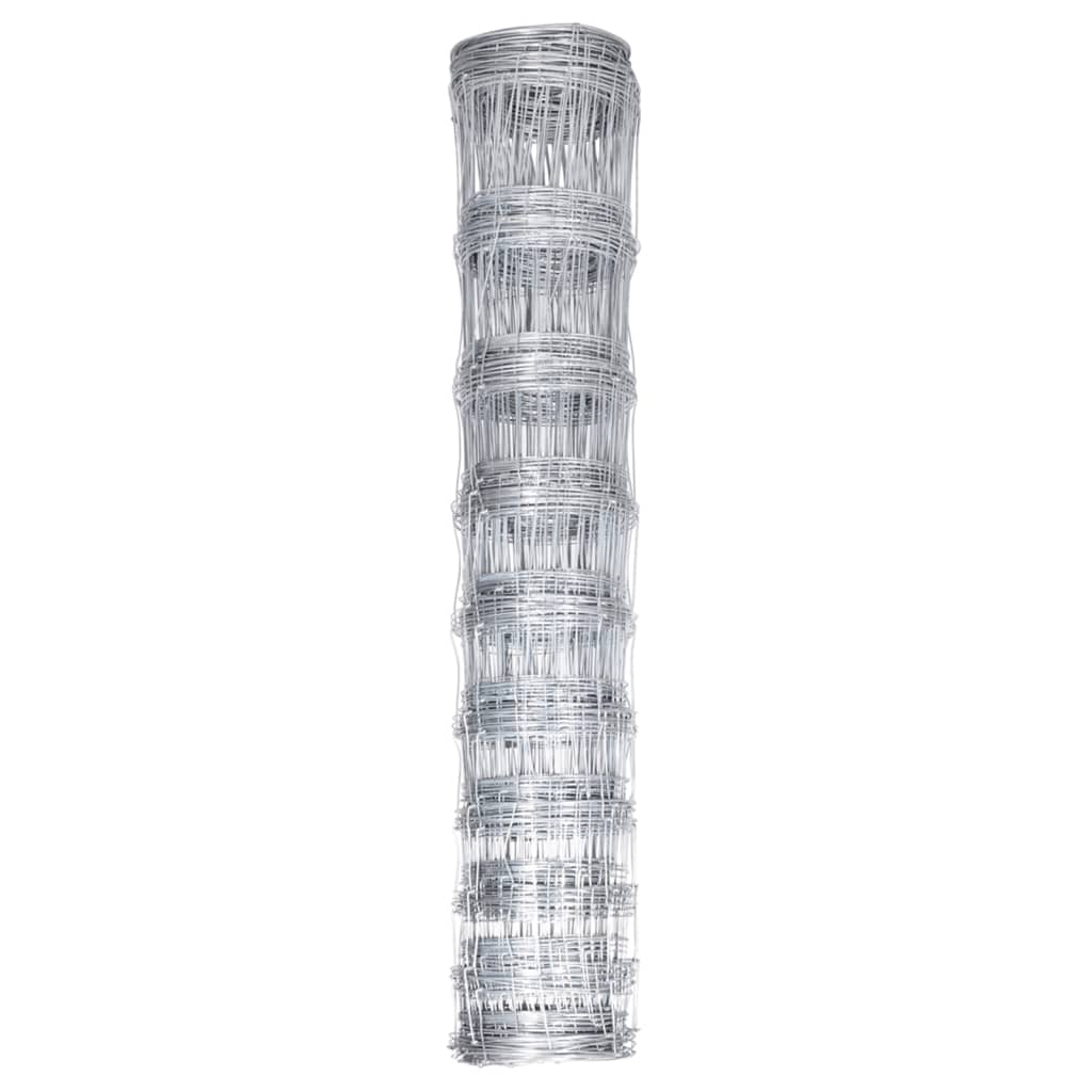 Vidaxl hek 50x1,5 m galwanizowany srebrny stalowy