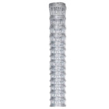 Vidaxl Hek 50x1,6 m galvaniseret stålsølvfarvet