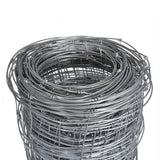 Vidaxl Hek 50x1,6 m galvaniseret stålsølvfarvet