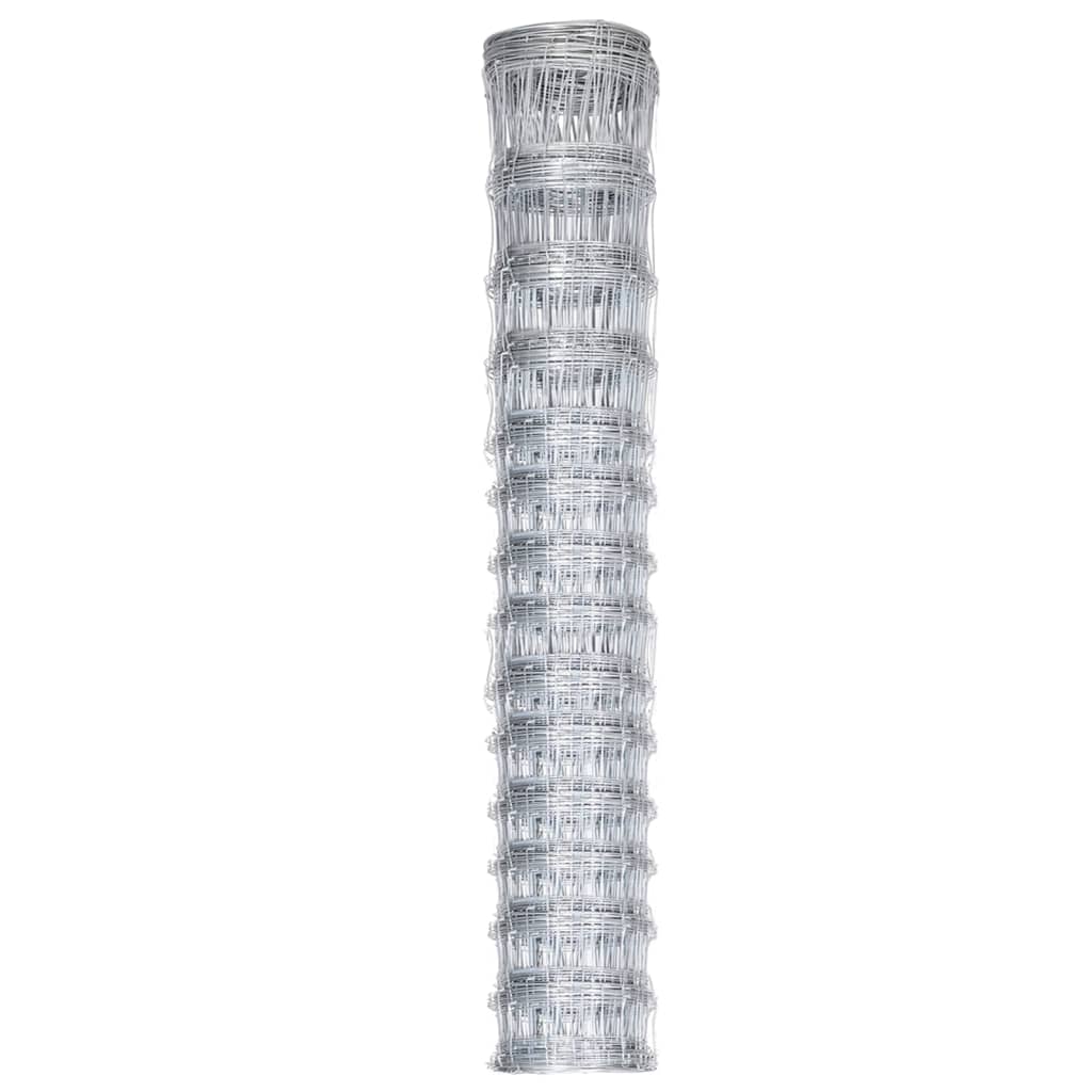Vidaxl hek 50x1,6 m galwanizowany stalowy srebrny kolor