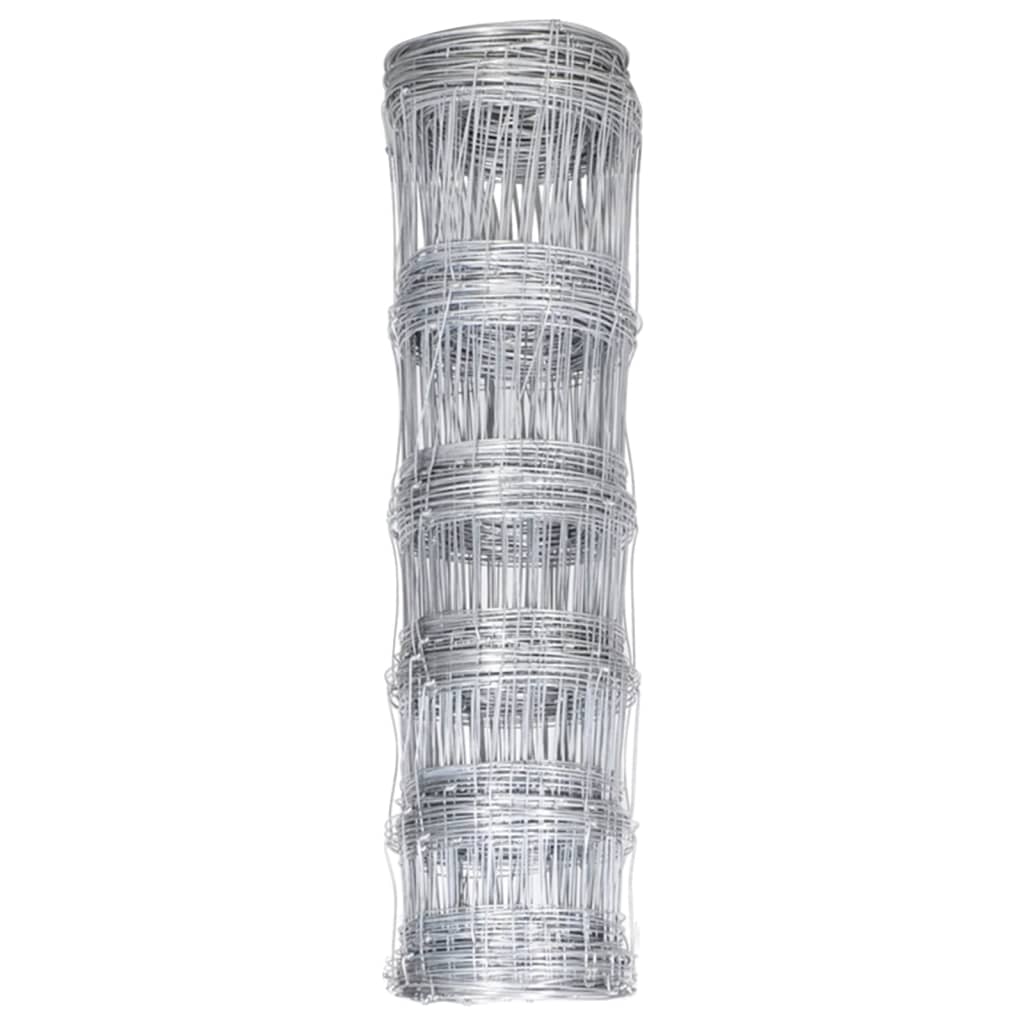 Vidaxl hek 50x0,8 m galwanizowany stal srebrny