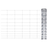 Vidaxl hek 50x1 m galwanizowany stalowy srebrny kolor