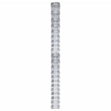 Vidaxl Hek 50x1,25 m galvaniseret stålsølvfarvet