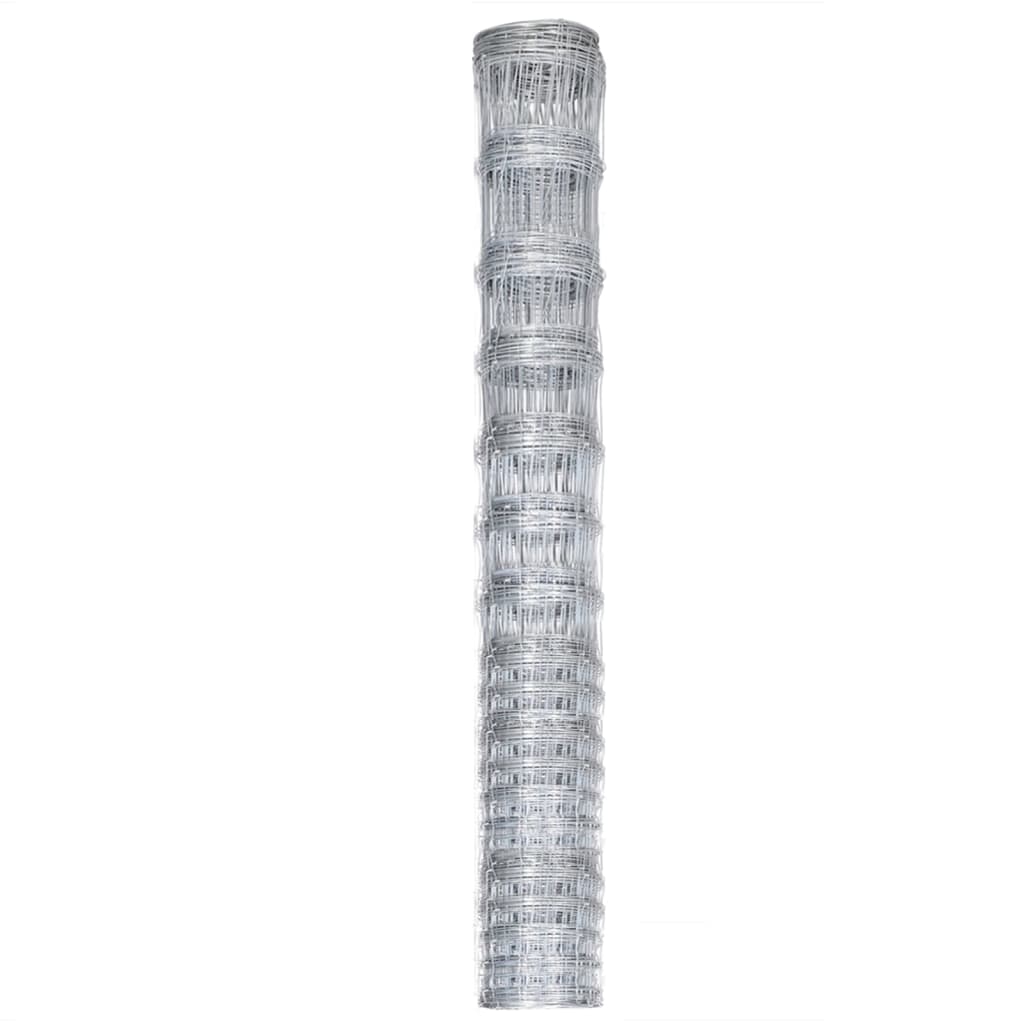 Vidaxl HEK 50x1,5 m pocinkano jekleno srebrno obarvano