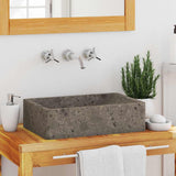 Vidaxl gootsteen 45x30x12 cm marmer hoogglans grijs