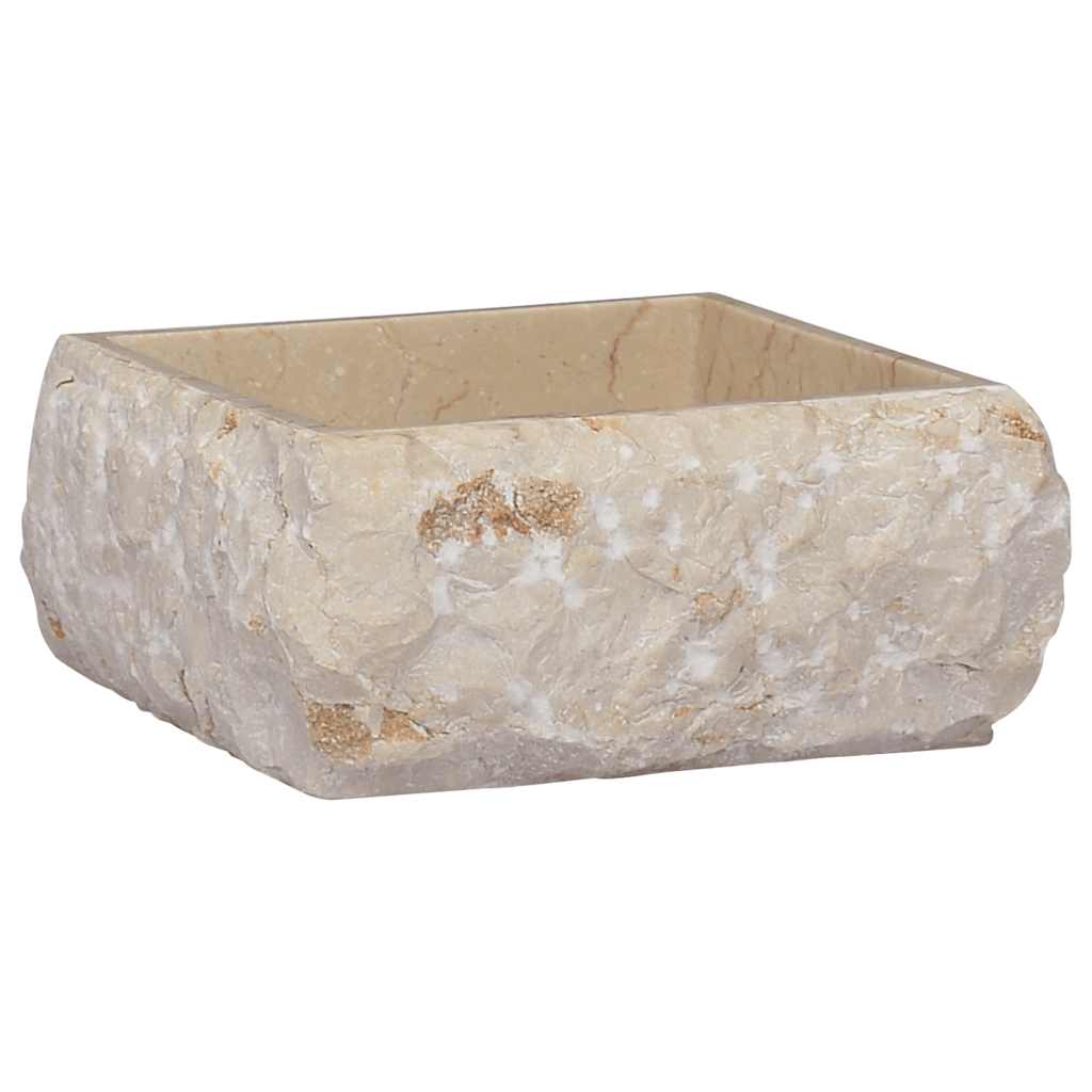 Vidaxl Sink 30x30x13 cm Crema di marmo