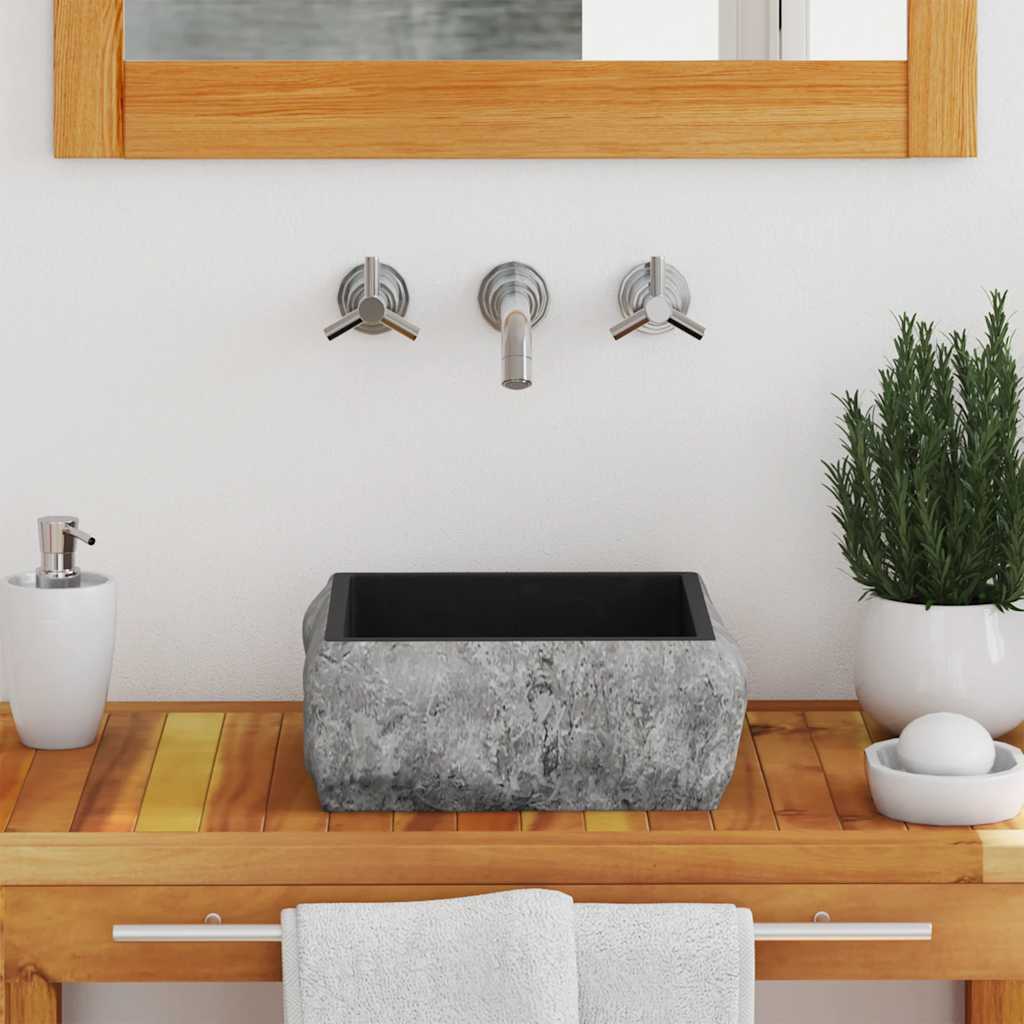 Vidaxl Sink 30x30x13 cm di marmo nero