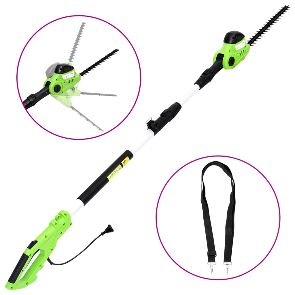 Vidaxl hedge saks elektrisk teleskop 41 cm 550 W