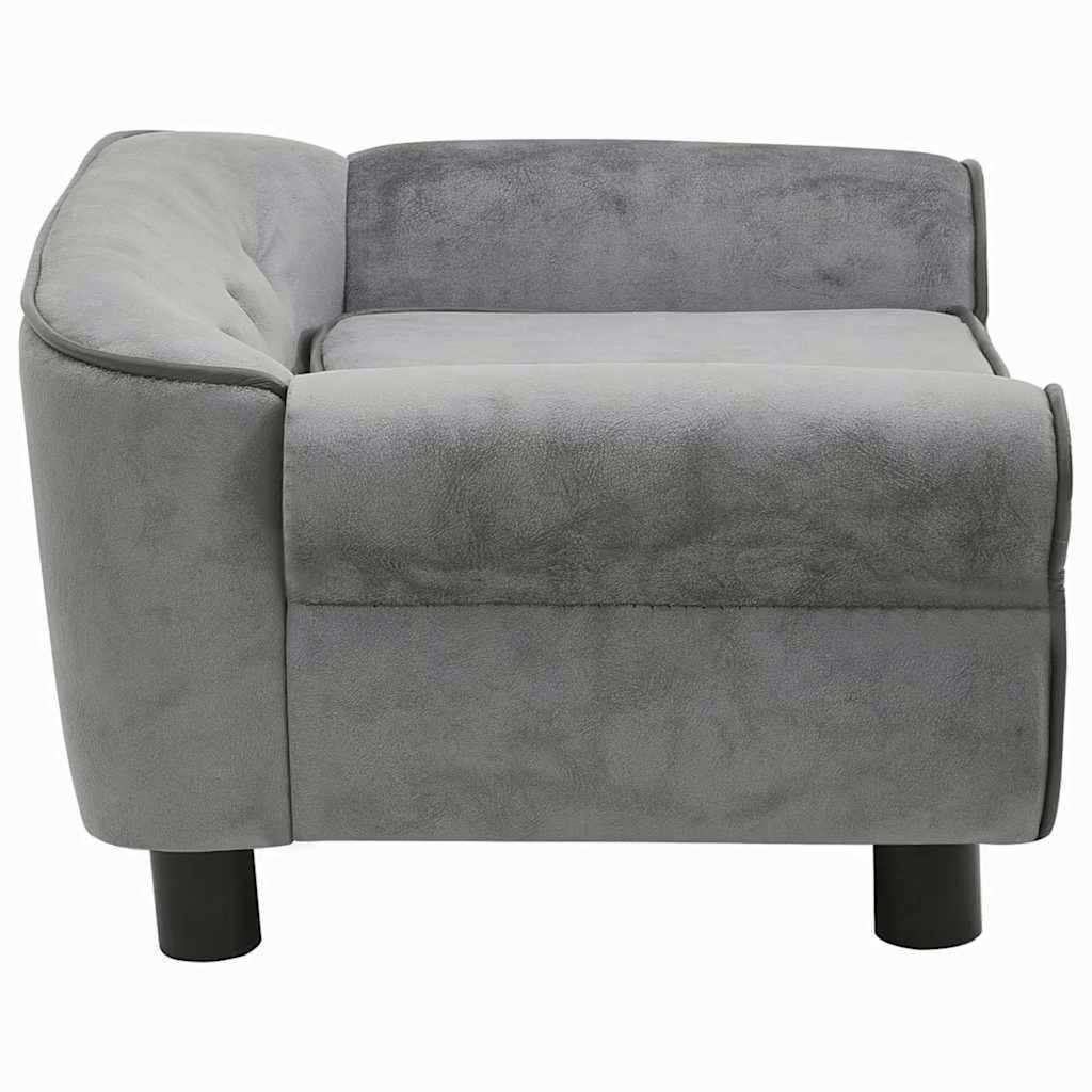 VidaXL dog bank 72x45x30 cm plush dark gray