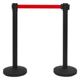 Vidaxl barrier posts 4 pcs with tires iron black