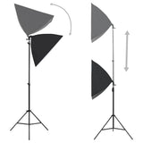 Vidaxl Photo Studio Set con lampade softbox, sfondo e riflettore