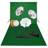 Vidaxl Photo Studio Set s lampami, deštníky, pozadím a reflektorem