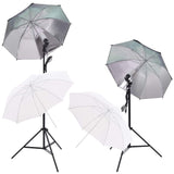 Vidaxl foto studio komplet z refbrellami v ozadju softbox svetilk