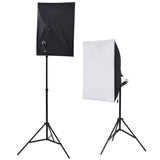 Vidaxl foto studio komplet z refbrellami v ozadju softbox svetilk