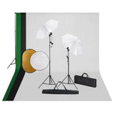 Vidaxl Photo Studio Set s lampami, pozadím a reflektorem