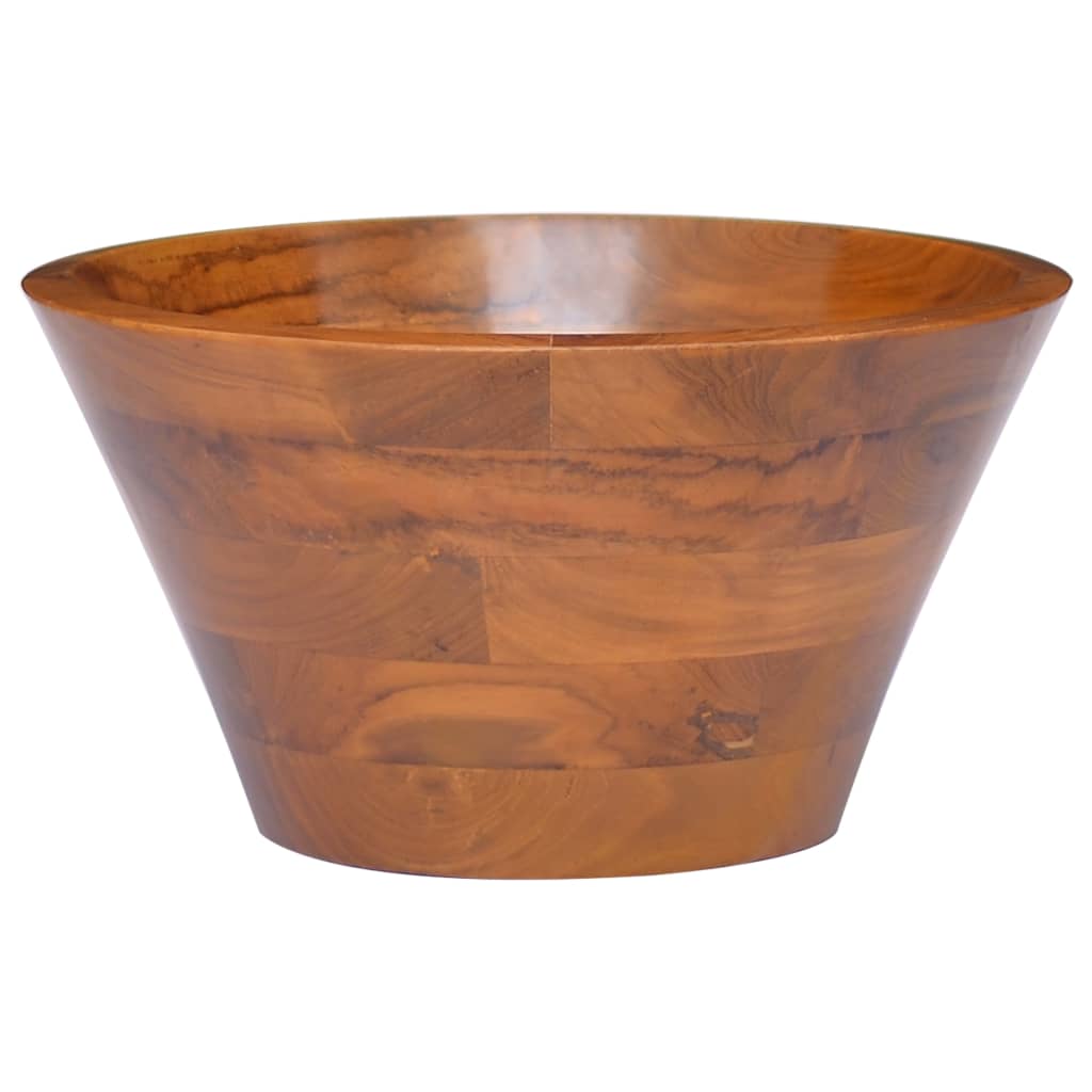 Vidaxl Washbasin Ø40x20 cm Teak solido