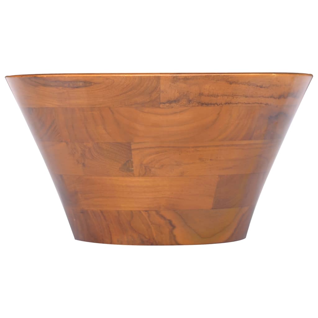 Vidaxl Washbasin Ø40x20 cm Teak solido