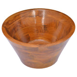 Vidaxl Washbasin Ø40x20 cm Teak solido