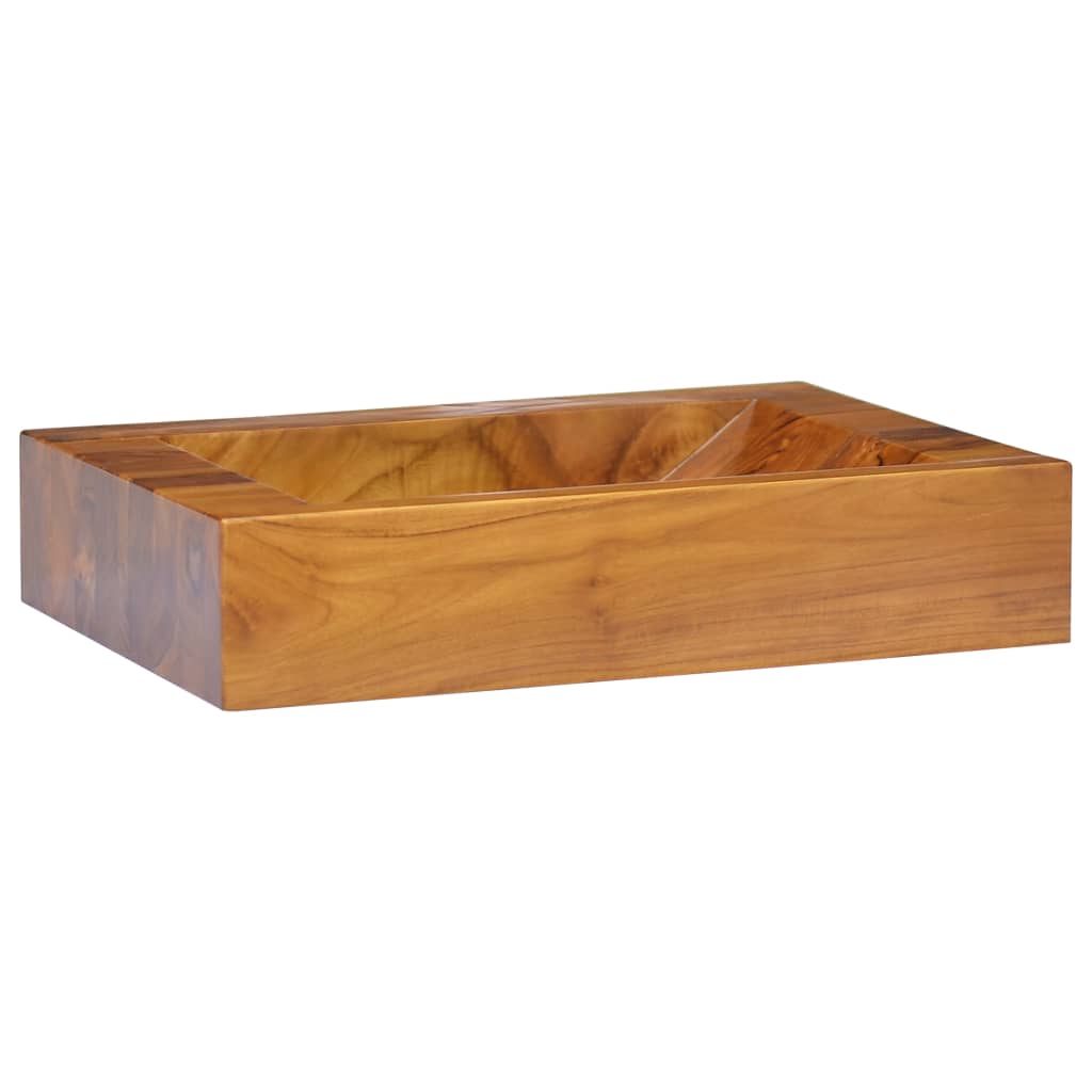 VidaXL Washbasin 50x35x10 cm Solid teak