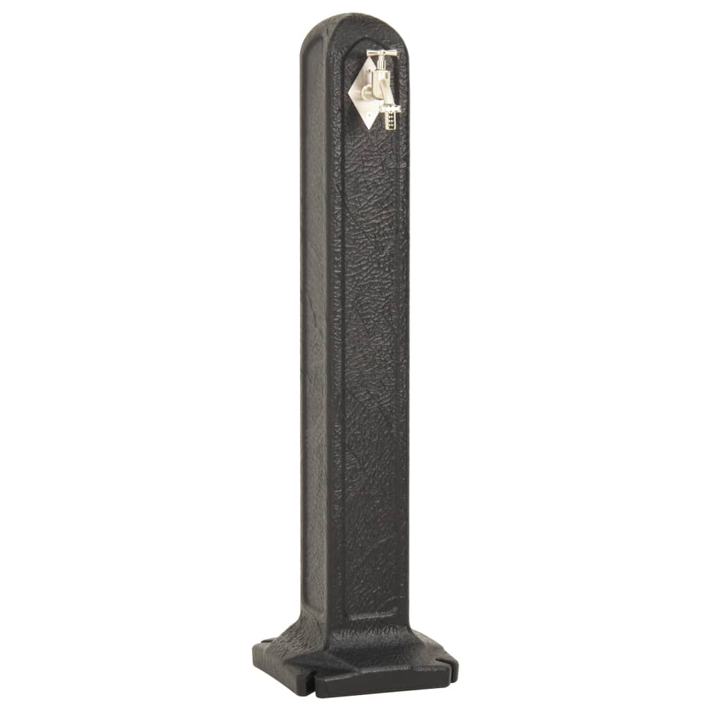 Vidaxl Water column with tap stone-look anthracite-colored