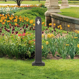Vidaxl Water column with tap stone-look anthracite-colored