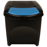 Vidaxl garbage cans 4 st stackable 100 l anthracite -colored
