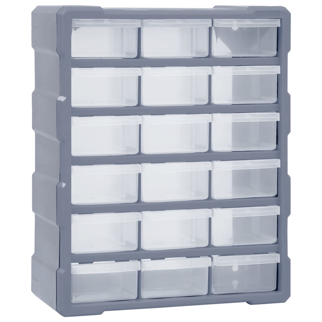 Vidaxl Organisator mat 18 mëtteldéngten 38x16x47 cm