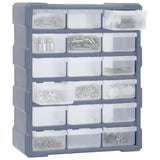 Vidaxl Organisator mat 18 mëtteldéngten 38x16x47 cm